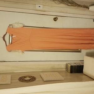 NEW! Peach formal maxi dress